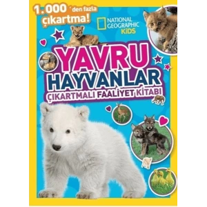 National Geographic Kids Yavru Hayvanlar Çıkartmalı Faaliyet Kitabı