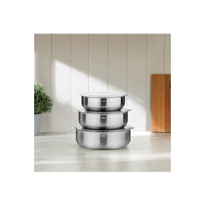 Nehir Silver Çelik 6 Parça Saklama Kabı