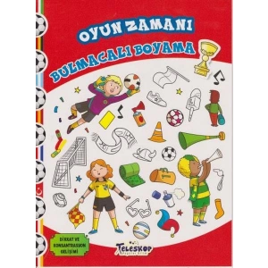 Oyun Zamanı Bulmacalı Boyama