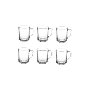 Paşabahçe 55029 6 Lı Cam Kulplu Kupa Bardak