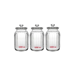 Paşabahçe Viva Cam Kavanoz 1500 Cc X 3 Adet ( 96394)