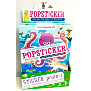 Popsticker-Sticker Yapıştırma Posteri-Stand