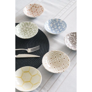 Porland Tamina 6lı Karma Çerezlik Sosluk Kase Takımı 12cm