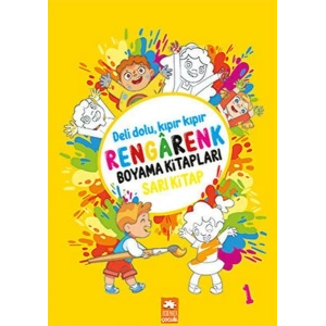 Rengarenk Boyama Kitabı 1 - Sarı Kitap