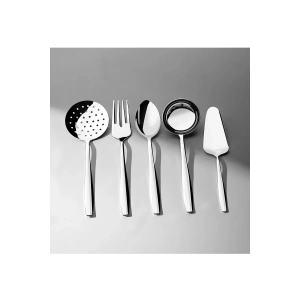 Nehir Sahra Sade 5 Parça Paslanmaz Çelik Servis Takımı