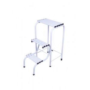 Saraylı Tabure Merdiven Beyaz