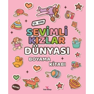 Sevimli Kızlar Dünyası Boyama Kitabı
