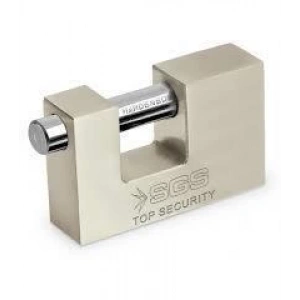 SGS 1365 Cam Kapı Kilidi Kayar Milli Saten Kaplama 70 mm