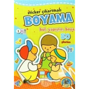 Sticker Çıkartmalı Boyama (6 Kitap Takım)