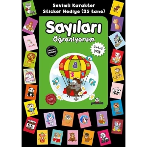 Stickerlı 3+4+5 Yaş Sayıları Öğreniyorum