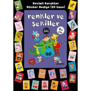Stickerlı 4+ Yaş Renkler ve Şekiller