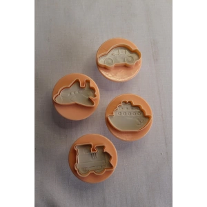 Sunplast 4lü Basmalı Araç Kurabiye Kalıbı