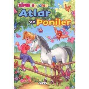 Süper Boyama-Atlar Ve Poniler-2