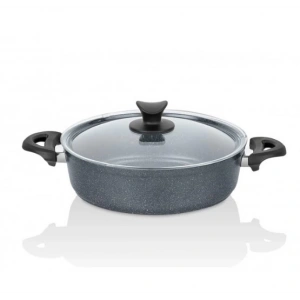 Taç Master Cook Granit Basık Tencere 26 Cm Uzay Grisi