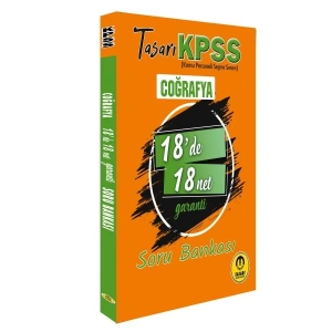 Tasarı KPSS Coğrafya 18de 18 Net Soru Bankası