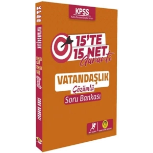Tasarı Yayınları KPSS Vatandaşlık 15 te 15 Net Garanti Soru Bankası