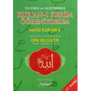 Tecvidli ve Alıştırmalı Kuran-ı Kerim Öğreniyorum  Haydi Kurana (Sorular ve Cevaplarla) - Din
