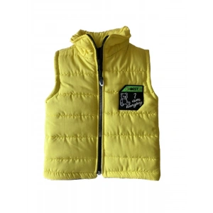 Unisex Bebek Sarı Renk Mevsimlik Şişme Yelek
