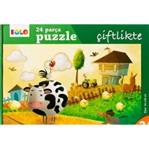 Yer Puzzle-24 Parça Puzzle - Çiftlikte