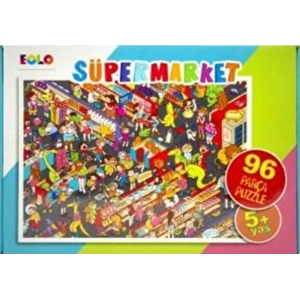 Yer Puzzle-96 Parça Puzzle - Süpermarket