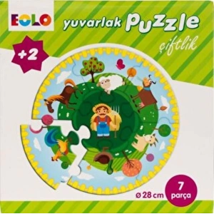 Yuvarlak Puzzle-Çiftlik