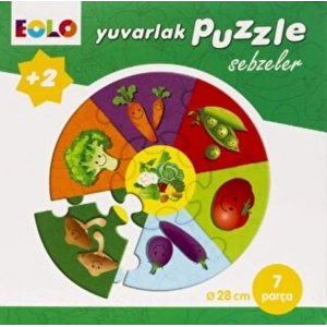 Yuvarlak Puzzle-Sebzeler