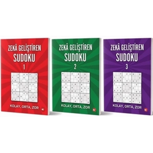 Zeka Geliştiren Sudoku Seti (3 Kitap Takım)