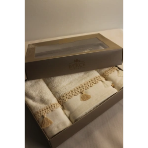 İpekçe Havlu Set 3lü Aden Kutulu 30X50