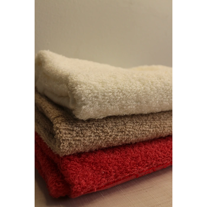 Durul 30X50 Ece Bukle Jakarlı 3lü Havlu