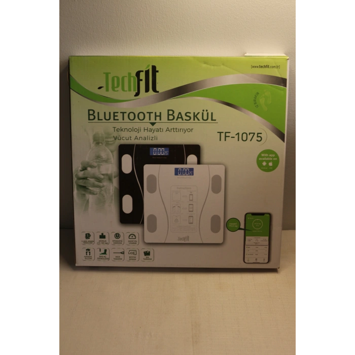 Techfit TF1075 Dijital Baskül Bluethootlu Analizli