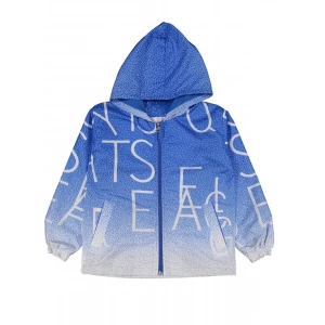 Unisex Çocuk Lacivert Renk Mevsimlik Su Geçirmez Pamuk Kumaş Astarlı Kapüşonlu Yağmurluk