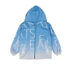 Unisex Çocuk Mavi Renk Mevsimlik Su Geçirmez Pamuk Kumaş Astarlı Kapüşonlu Yağmurluk