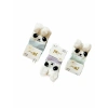Kız Bebek 0-6 Ay Kedi Figürlü Peluş Tüy Kulaklı Çorap 3 Adet