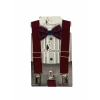 Bebek & Çocuk 1-7 Yaş Bordo Renk Ayarlanabilir Papyon Askı Set