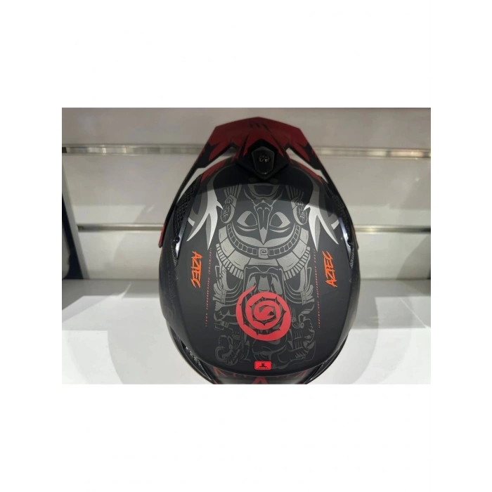Kask Streetfıghter Sv Aztec B5 Mat Siyah/kırmızı