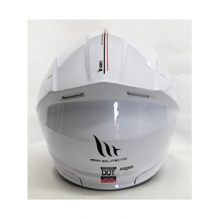 MT Kask mt Genesis Sv A0 Çene Açılır Kask Parlak Beyaz