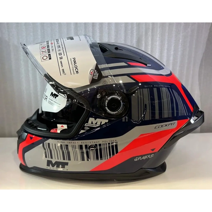 KASK MT BRAKER SV COCKPİT C5 PARLAK MAVİ
