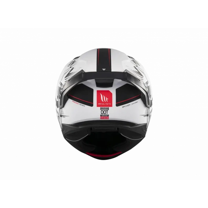 KASK MT BRAKER SV CHARM A1 MAT SİYAH/BEYAZ