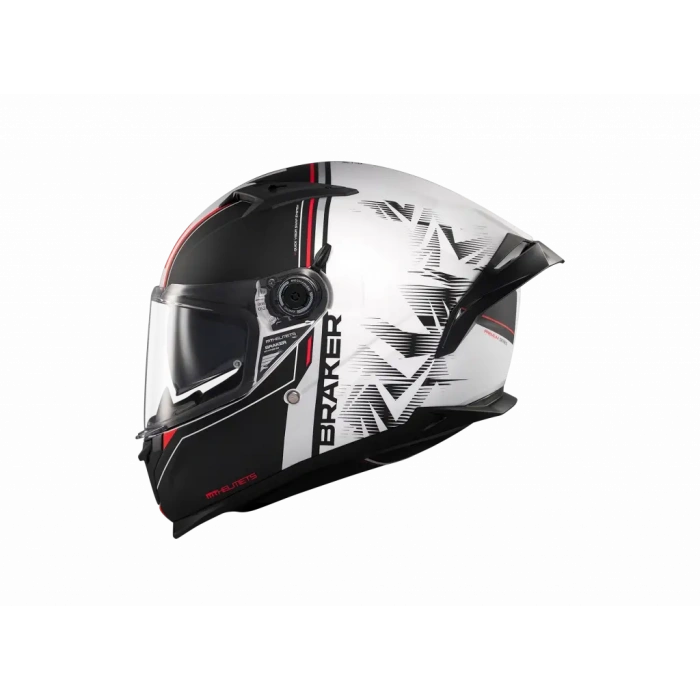 KASK MT BRAKER SV CHARM A1 MAT SİYAH/BEYAZ