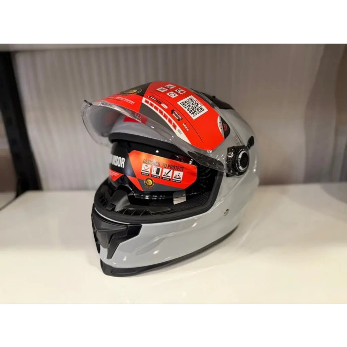 KASK MT BRAKER SV SOLİD A12 PARLAK NARDO GRİ