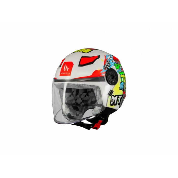 KASK MT ÇOCUK LITE DİNO A0 BEYAZ
