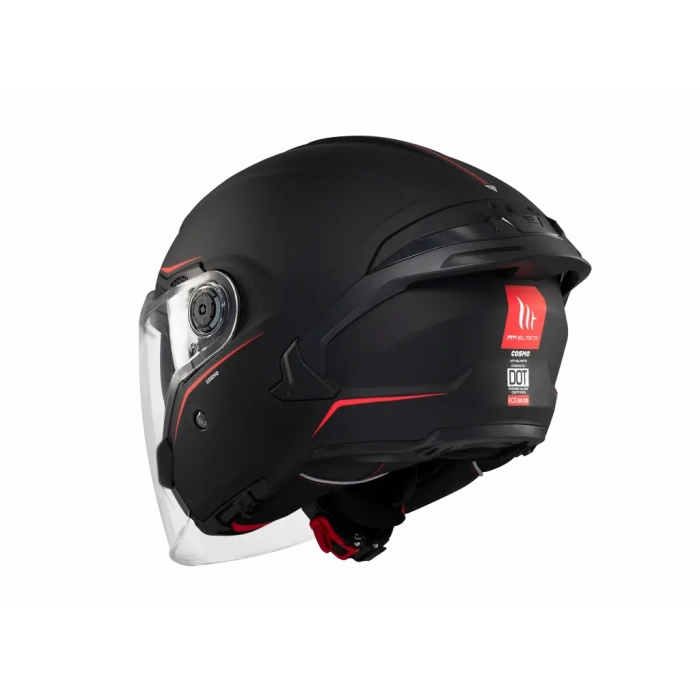 KASK MT COSMO SV ÇENESİZ GÖZLÜKLÜ MAT SİYAH