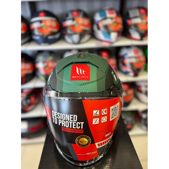 KASK MT COSMO SV SERGIO GARCIA D18 MAT PEMBE/YEŞİL