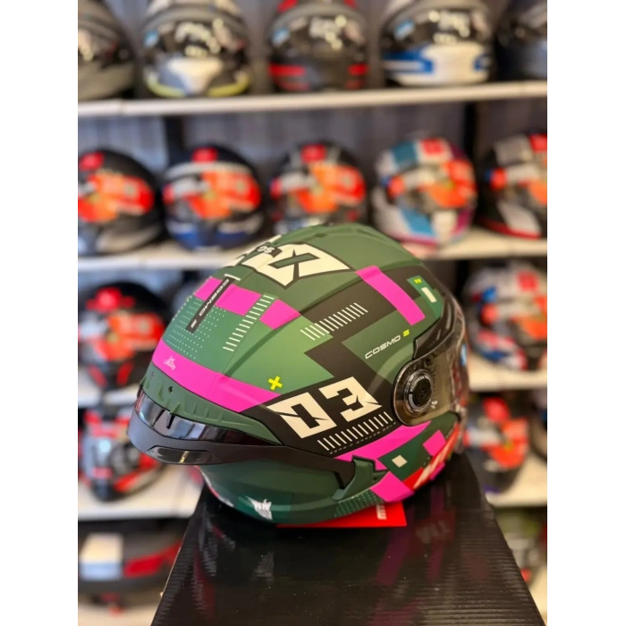 KASK MT COSMO SV SERGIO GARCIA D18 MAT PEMBE/YEŞİL
