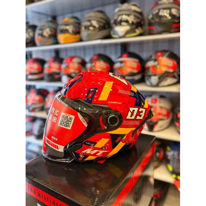 KASK MT COSMO SV SERGIO GARCIA E5 PARLAK KIRMIZI