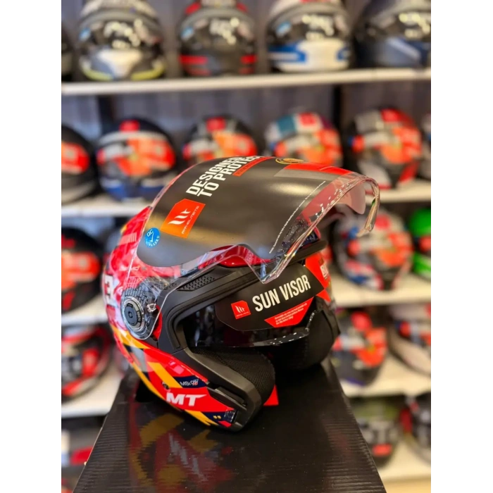 KASK MT COSMO SV SERGIO GARCIA E5 PARLAK KIRMIZI