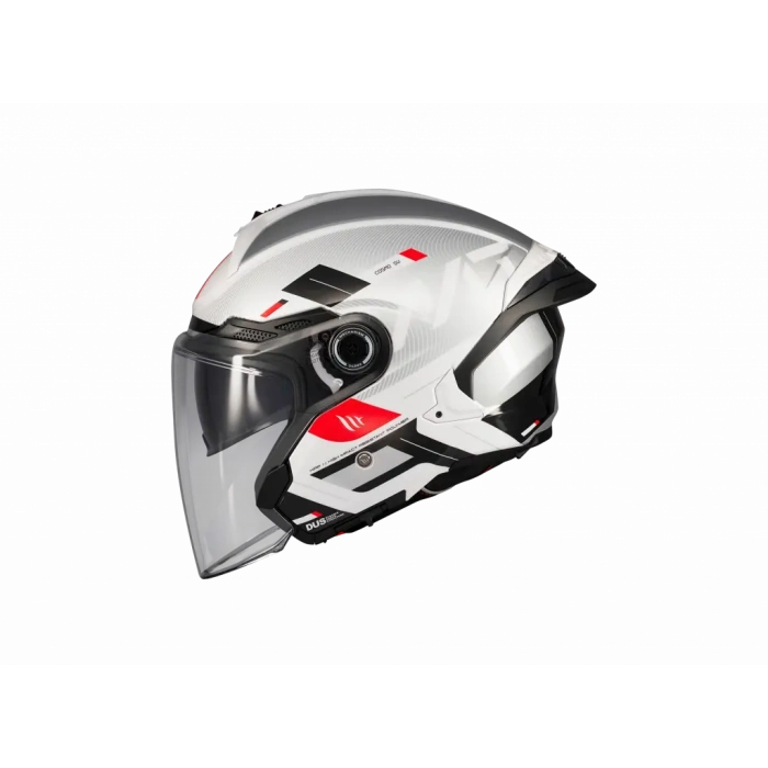 KASK MT COSMO SV Silence A2 Gloss GÜMÜŞ GÖZLÜKLÜ
