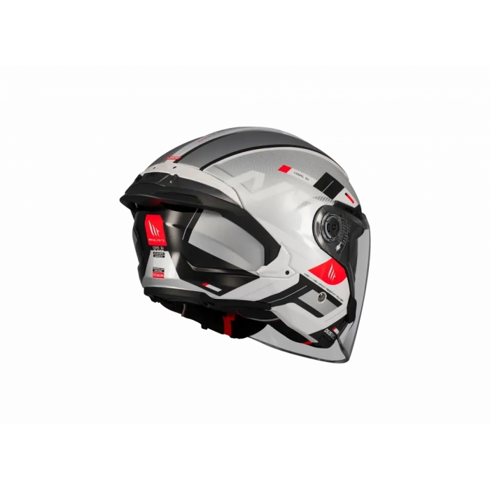 KASK MT COSMO SV Silence A2 Gloss GÜMÜŞ GÖZLÜKLÜ