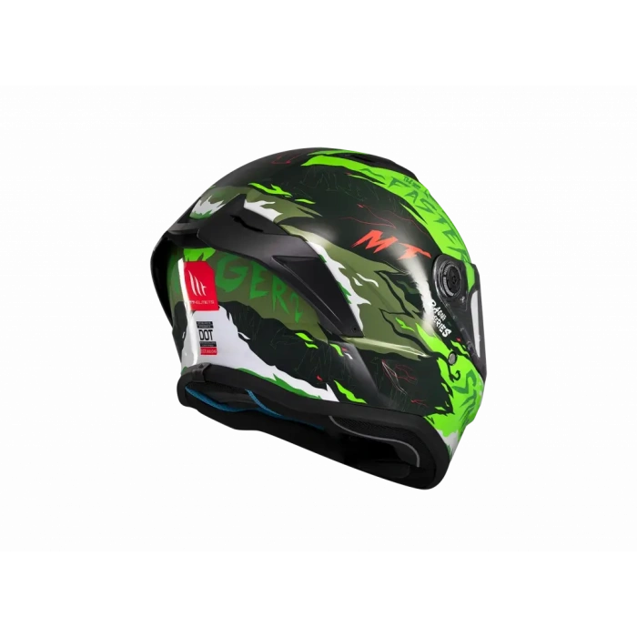 KASK MT STINGER ARDENT C6 PARLAK SİYAH/YEŞİL