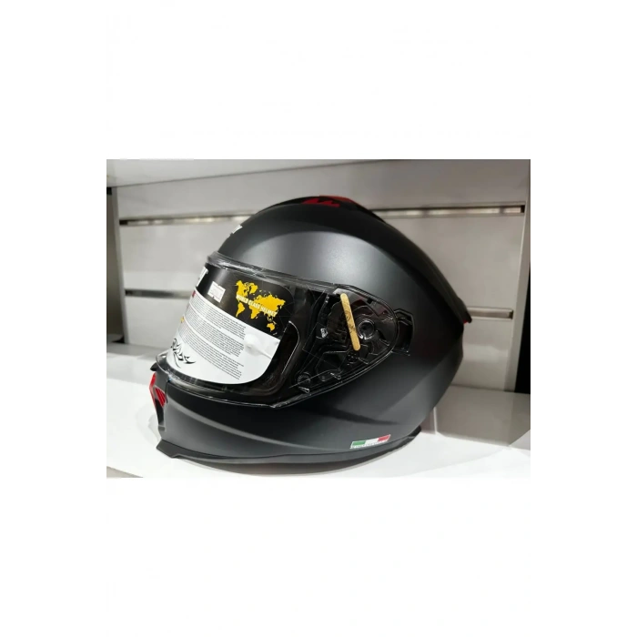 KASK SWAY SW-865 MAT SİYAH GÜNEŞ GÖZLÜKLÜ